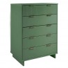Manhattan Comfort Granville 45.27" Modern Tall Dresser with 5 Full Extension Drawers in Sage Green Other Side