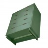 Manhattan Comfort Granville 45.27" Modern Tall Dresser with 5 Full Extension Drawers in Sage Green Bottom