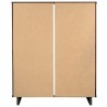 Manhattan Comfort Granville 45.27" Modern Tall Dresser with 5 Full Extension Drawers in Dark Grey Back