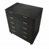 Manhattan Comfort Granville 45.27" Modern Tall Dresser with 5 Full Extension Drawers in Dark Grey Top - Manhattan Comfort Granville 45.27" Modern Tall Dresser with 5 Full Extension Drawers in Dark Grey Top