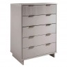 Manhattan Comfort Granville 45.27" Modern Tall Dresser with 5 Full Extension Drawers in Light Grey Other Side