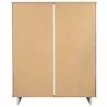 Manhattan Comfort Granville 45.27" Modern Tall Dresser with 5 Full Extension Drawers in Light Grey Back - Manhattan Comfort Granville 45.27" Modern Tall Dresser with 5 Full Extension Drawers in Light Grey Back