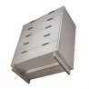 Manhattan Comfort Granville 45.27" Modern Tall Dresser with 5 Full Extension Drawers in Light Grey Botttom - Manhattan Comfort Granville 45.27" Modern Tall Dresser with 5 Full Extension Drawers in Light Grey Botttom