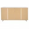 Manhattan Comfort Granville 55.07" Modern Double Wide Dresser with 6 Full Extension Drawers in White Back - Manhattan Comfort Granville 55.07" Modern Double Wide Dresser with 6 Full Extension Drawers in White Back