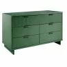 Manhattan Comfort Granville 55.07" Modern Double Wide Dresser with 6 Full Extension Drawers in Sage Green Side - Manhattan Comfort Granville 55.07" Modern Double Wide Dresser with 6 Full Extension Drawers in Sage Green Side