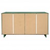 Manhattan Comfort Granville 55.07" Modern Double Wide Dresser with 6 Full Extension Drawers in Sage Green Back