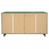 Manhattan Comfort Granville 55.07" Modern Double Wide Dresser with 6 Full Extension Drawers in Sage Green Back - Manhattan Comfort Granville 55.07" Modern Double Wide Dresser with 6 Full Extension Drawers in Sage Green Back