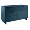 Manhattan Comfort Granville 55.07" Modern Double Wide Dresser with 6 Full Extension Drawers in Midnight Blue Other Side - Manhattan Comfort Granville 55.07" Modern Double Wide Dresser with 6 Full Extension Drawers in Midnight Blue Other Side