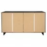Manhattan Comfort Granville 55.07" Modern Double Wide Dresser with 6 Full Extension Drawers in Dark Grey Back - Manhattan Comfort Granville 55.07" Modern Double Wide Dresser with 6 Full Extension Drawers in Dark Grey Back