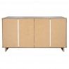 Manhattan Comfort Granville 55.07" Modern Double Wide Dresser with 6 Full Extension Drawers in Light Grey Back