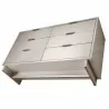 Manhattan Comfort Granville 55.07" Modern Double Wide Dresser with 6 Full Extension Drawers in Light Grey Bottom - Manhattan Comfort Granville 55.07" Modern Double Wide Dresser with 6 Full Extension Drawers in Light Grey Bottom