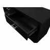 Manhattan Comfort Stanton Modern Dresser with 6 Full Extension Drawers and Solid Wood Legs in Black Drawer