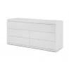 Anna Dresser With Double High Gloss White Full Extension Drawers - Anna Dresser With Double High Gloss White Full Extension Drawers