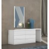 Anna Dresser With Double High Gloss White Full Extension Drawers - Lifestyle