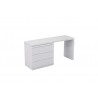 Anna/Eddy Single And Double Dresser - White Folded
