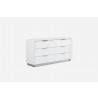 Whiteline Modern Living Navi Dresser Double High Gloss White - Angled