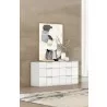 Whiteline Modern Living Daisy Dresser In High Gloss White 6 Self Close Drawers - Lifestyle - Whiteline Modern Living Daisy Dresser In High Gloss White 6 Self Close Drawers - Lifestyle