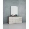 Whiteline Modern Living Berlin Dresser In High Gloss Chestnut Grey - Lifestyle - Whiteline Modern Living Berlin Dresser In High Gloss Chestnut Grey - Lifestyle