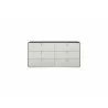 Whiteline Modern Living Berlin Dresser In High Gloss Chestnut Grey - Front - Whiteline Modern Living Berlin Dresser In High Gloss Chestnut Grey - Front