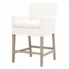 Essentials For Living Drake Slipcover Counter Stool - Front Side Angle - Essentials For Living Drake Slipcover Counter Stool - Front Side Angle