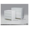 Blanche Half Dresser High Gloss Stone