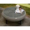 Tortuga Outdoor Round Wicker Coffee Table Pecan Outdoor