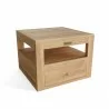 Anderson Teak Copacabana Side Table side view - Anderson Teak Copacabana Side Table side view