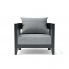 Anderson Teak Coronado Deep Seating Aluminum Armchair Front