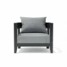 Anderson Teak Coronado Deep Seating Aluminum Armchair Front - Anderson Teak Coronado Deep Seating Aluminum Armchair Front