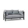 Anderson Teak Coronado Deep Seating Aluminum Loveseat Front