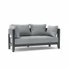 Anderson Teak Coronado Deep Seating Aluminum Loveseat Front - Anderson Teak Coronado Deep Seating Aluminum Loveseat Front