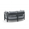 Anderson Teak Coronado Deep Seating Aluminum Loveseat Baclk