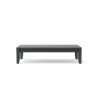 Anderson Teak Coronado Aluminum Rectangular Coffee Table front