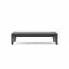 Anderson Teak Coronado Aluminum Rectangular Coffee Table front - Anderson Teak Coronado Aluminum Rectangular Coffee Table front