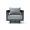 Anderson Teak Coronado Aluminum Swivel Armchair Front