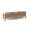 Anderson Teak Palermo Deep Seating Sofa - Grey - Angled