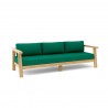 Anderson Teak Palermo Deep Seating Sofa - Forest Green - Angled