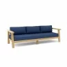 Anderson Teak Palermo Deep Seating Sofa - Navy - Angled - Anderson Teak Palermo Deep Seating Sofa - Navy - Angled