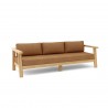 Anderson Teak Palermo Deep Seating Sofa - Teak - Angled