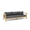 Anderson Teak Palermo Deep Seating Sofa - Charcoal - Angled
