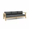Anderson Teak Palermo Deep Seating Sofa - Charcoal - Angled - Anderson Teak Palermo Deep Seating Sofa - Charcoal - Angled