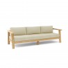 Anderson Teak Palermo Deep Seating Sofa - Antique Beige - Angled
