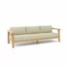 Anderson Teak Palermo Deep Seating Sofa - Antique Beige - Angled - Anderson Teak Palermo Deep Seating Sofa - Antique Beige - Angled