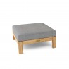 Anderson Teak Palermo Ottoman - Charcoal - Angled