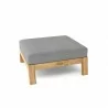 Anderson Teak Palermo Ottoman - Charcoal - Angled - Anderson Teak Palermo Ottoman - Charcoal - Angled