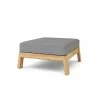 Anderson Teak Palermo Ottoman - Charcoal - Angled - Anderson Teak Palermo Ottoman - Charcoal - Angled