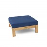 Anderson Teak Palermo Ottoman - Navy - Angled