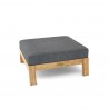 Anderson Teak Palermo Ottoman - Charcoal - Angled