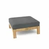 Anderson Teak Palermo Ottoman - Charcoal - Angled - Anderson Teak Palermo Ottoman - Charcoal - Angled