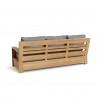 Anderson Teak Madera Deep Seating Sofa - Grey - Back Angled View